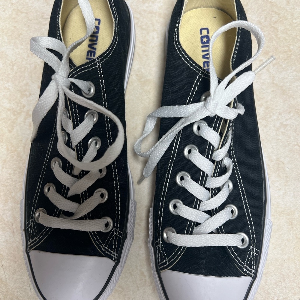 Converse Black and White Canvas Shoes